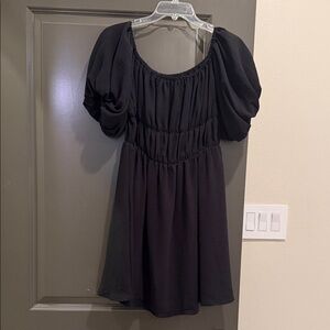 Amazon’s Black Puff off shoulder Sleeve Womens Dress